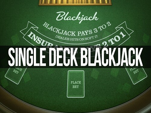싱글 덱 블랙잭 Single Deck BlackJack