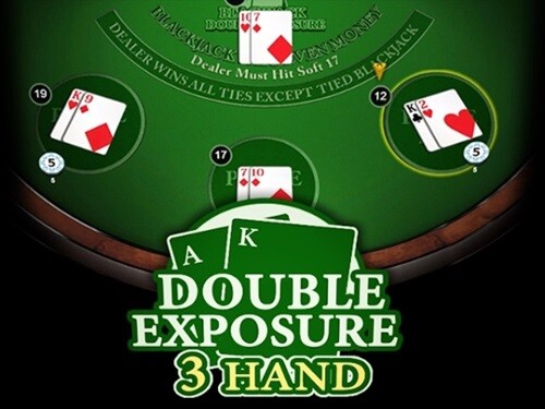 블랙잭 더블 익스포저 3 핸드 Blackjack Double Exposure 3 Hand