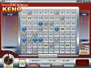 베가스 잭팟 키노 Vegas Jackpot Keno