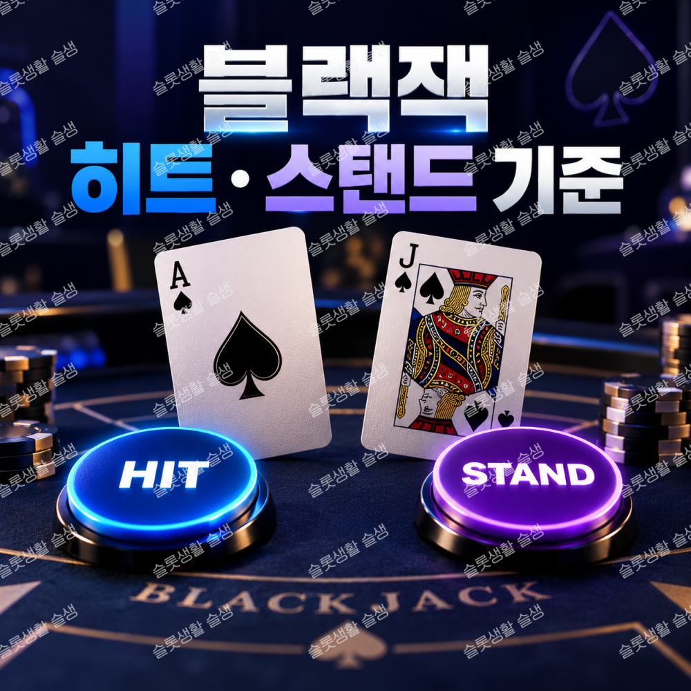 블랙잭 히트 스탠드 판단 기준과 딜러 오픈카드 보는 법