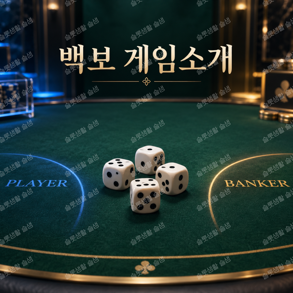 백보 게임소개 바카라와 주사위를 결합한 라이브 카지노 게임