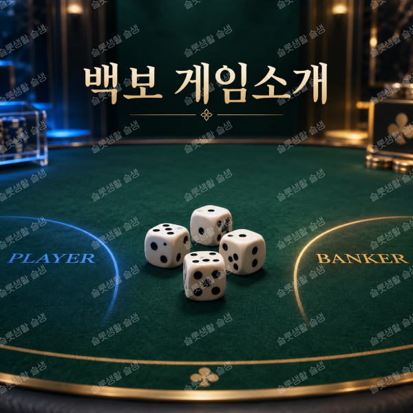 백보 게임소개 바카라와 주사위를 결합한 라이브 카지노 게임